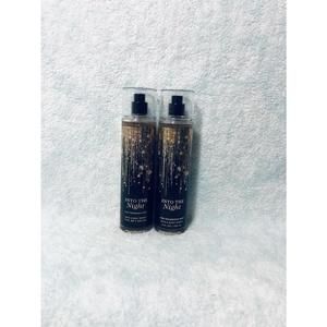 Bath and Body Works INTO THE NIGHT Fine Fragrance Body Mist 8 oz Set of 2